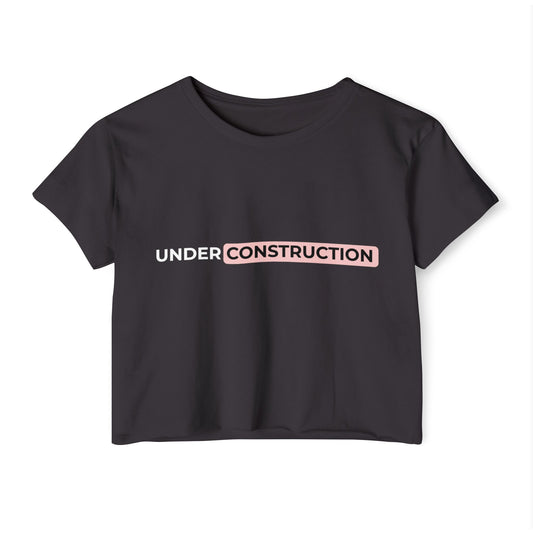 Under Construction Crop Top